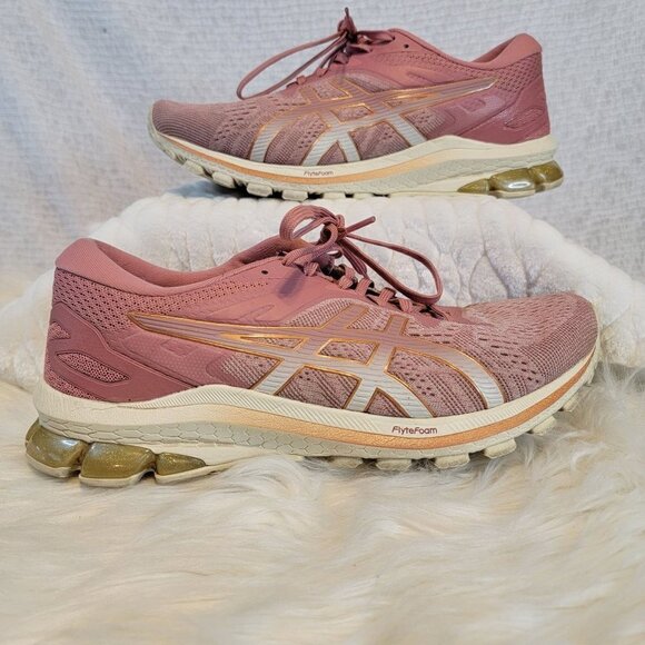 Women's ASICS GT 1000 10 Running Shoes Pink Cushioned Sneaker Athleisure Sz 10 - Picture 1 of 15
